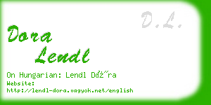 dora lendl business card